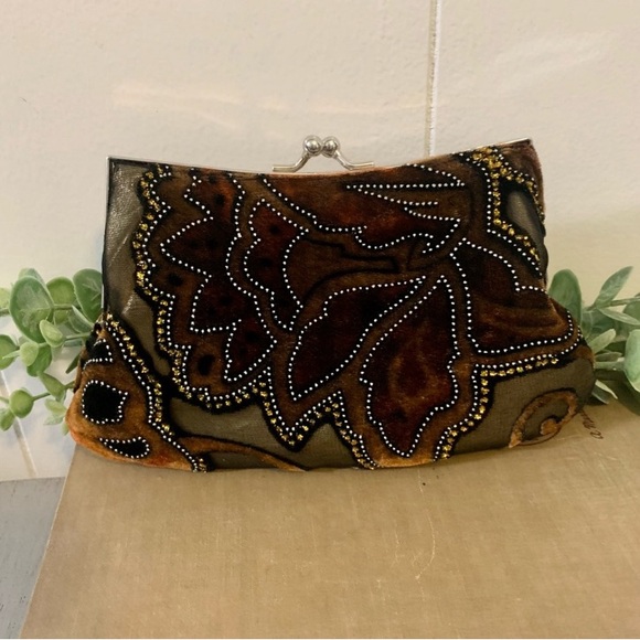 Hand Bag shoulder chain clutch Weddings party dances dress up prom black tie - Picture 5 of 13